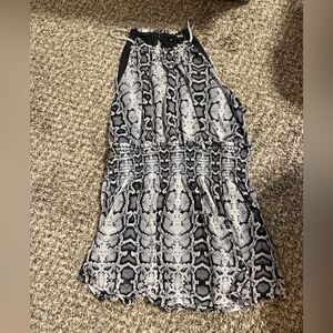 Express Snake Print Halter Top